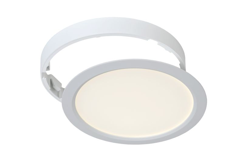 Lucide TENDO-LED - Zapustené stropné svietidlo - Ø 22 cm - LED - 1x18W 3000K - Biele